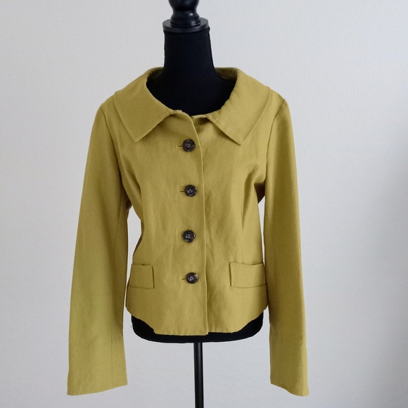 ECCOCI - Light Green Front Closure Blazer - Size 14 - Picture 1 of 9